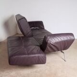 Vintage leather canapé Smala for Cinna, designer Pascal Mourgue, 2000