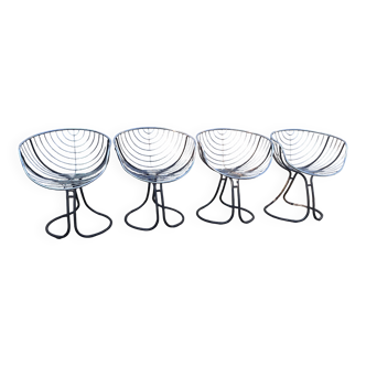 Série de 4 fauteuils "Pan Am"