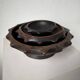 Brutalist wooden dishes, Savoyard popular art.