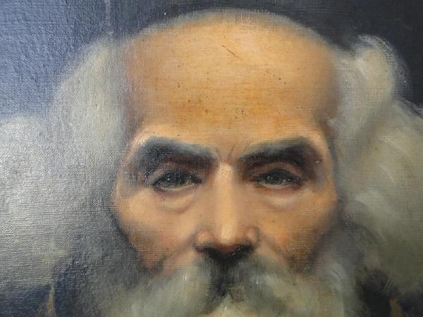 Portrait de veillard moine par paul emile sautai sur carton