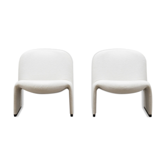 Set of 2 Alky chairs by Giancarlo Piretti for Castelli Italy.