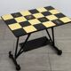 Vintage metal and ceramic side table from the 1950s/60s