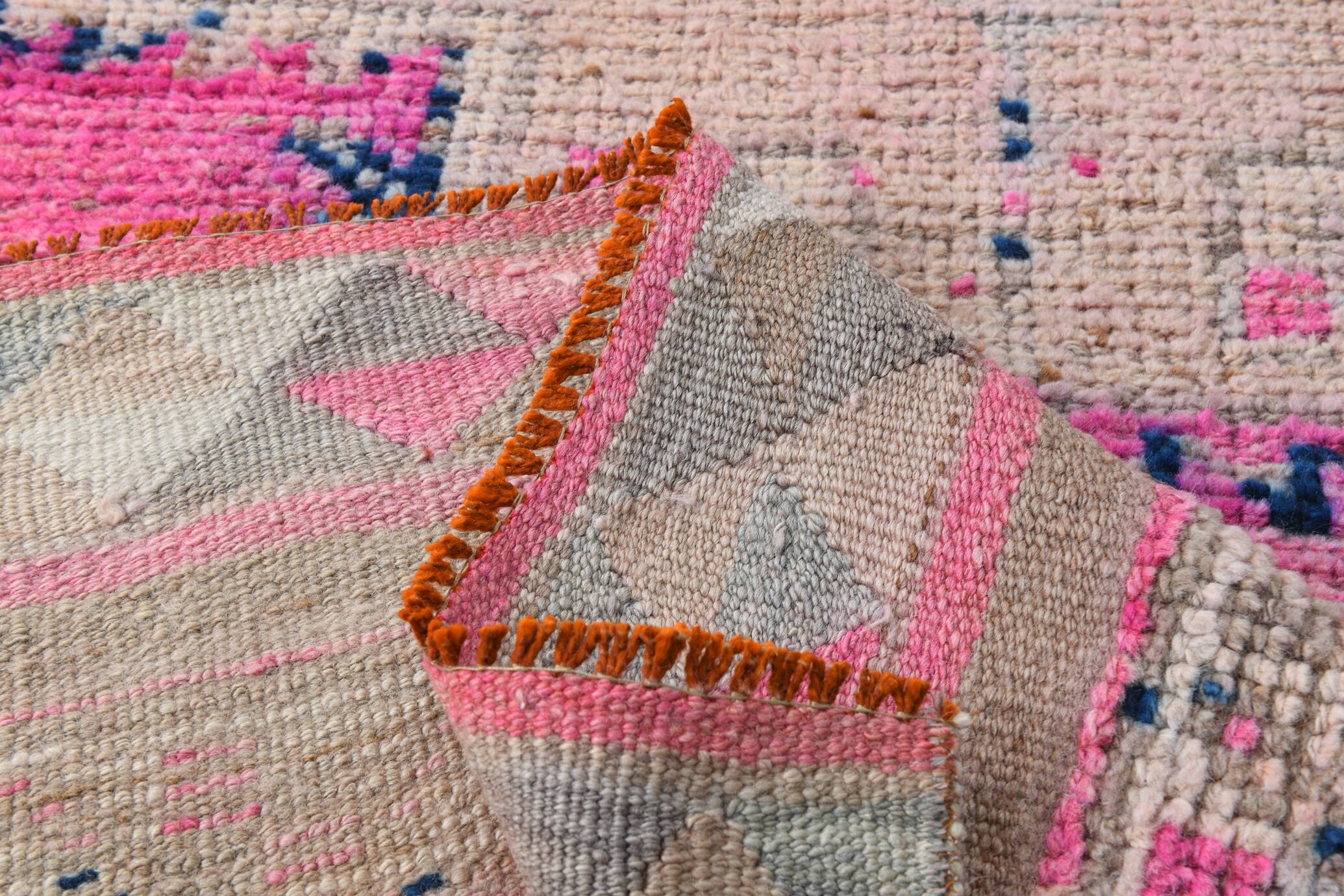 Soft Pink Vintage Runner Rug, 91x304Cm