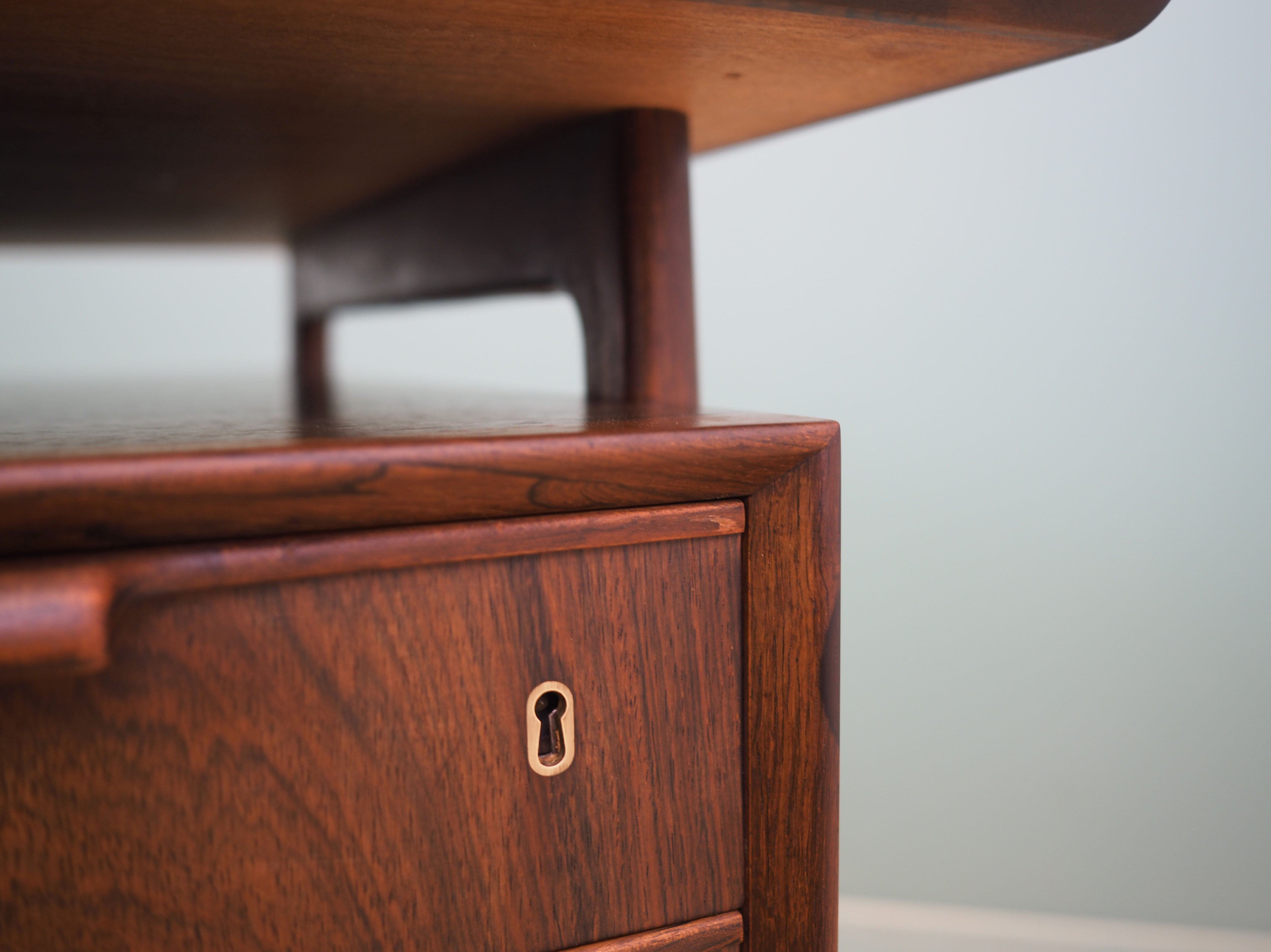 Rosewood desk, Danish design, 1970s, made by Omann Jun