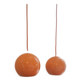 Pair of topan pendant lights VP6 by Verner Panton