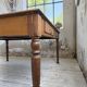 Grande table de ferme XL chêne « carrée » conférence 1950