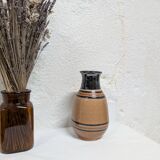 Vintage glazed stoneware vase