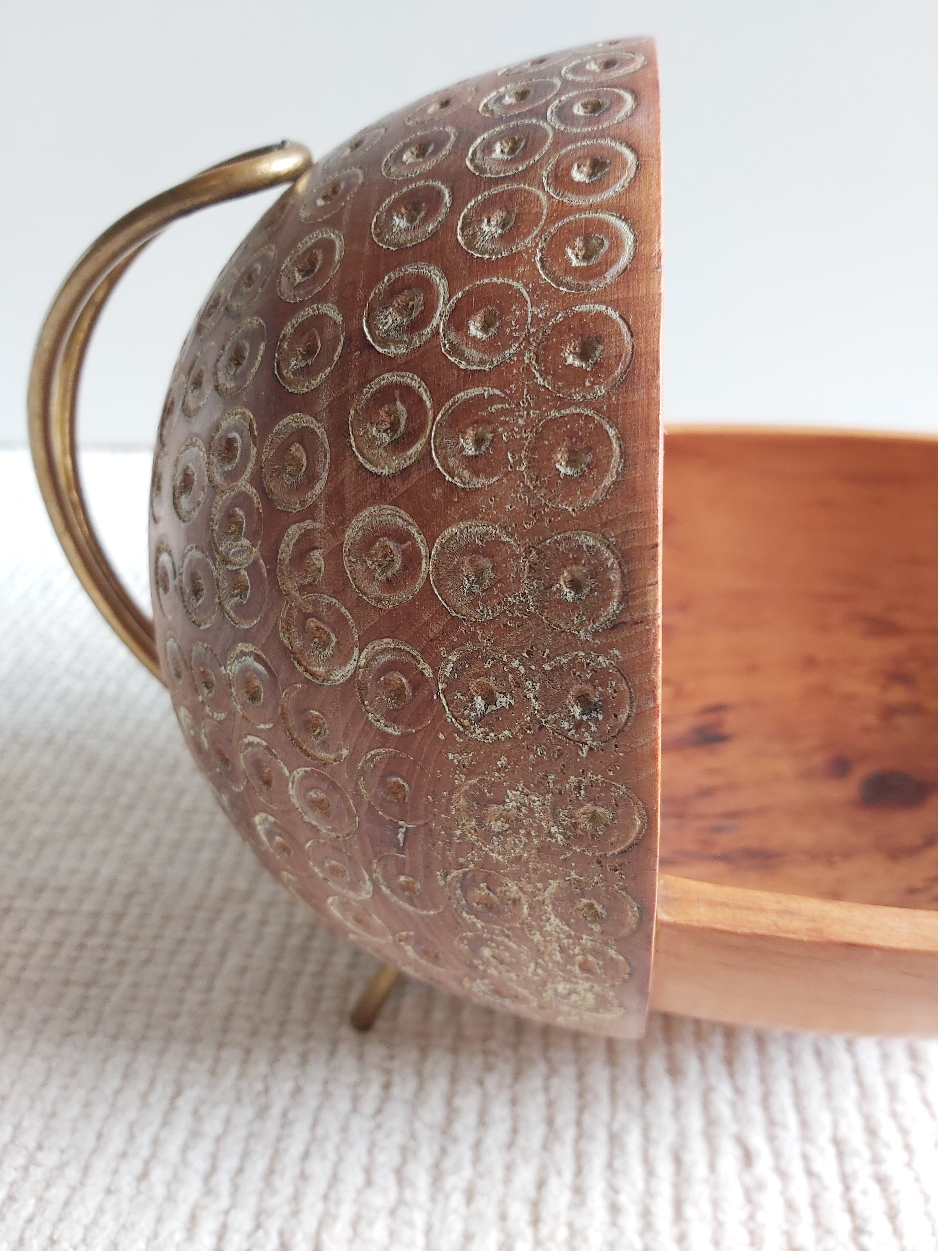 Aldo Tura 50's wooden hollow cut