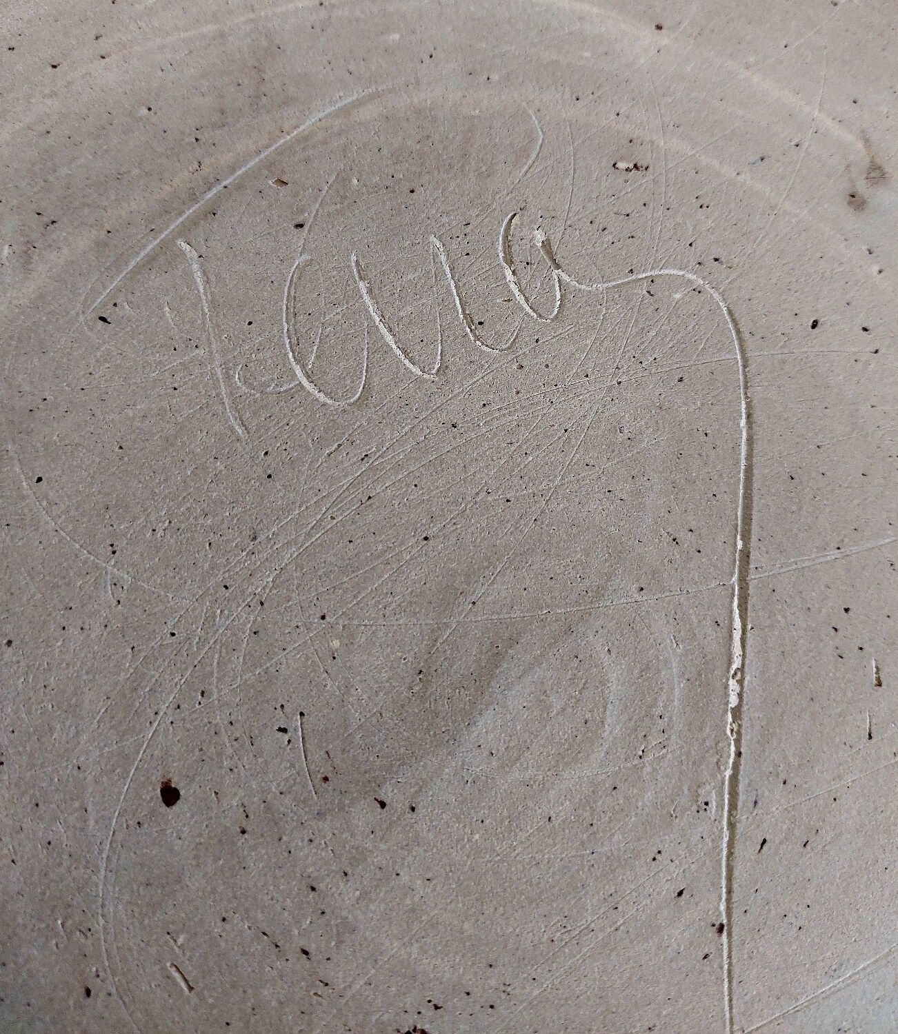 Large vintage stoneware tray