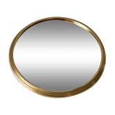 Plateau miroir doré années 50