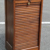 Dark single curtain cabinet