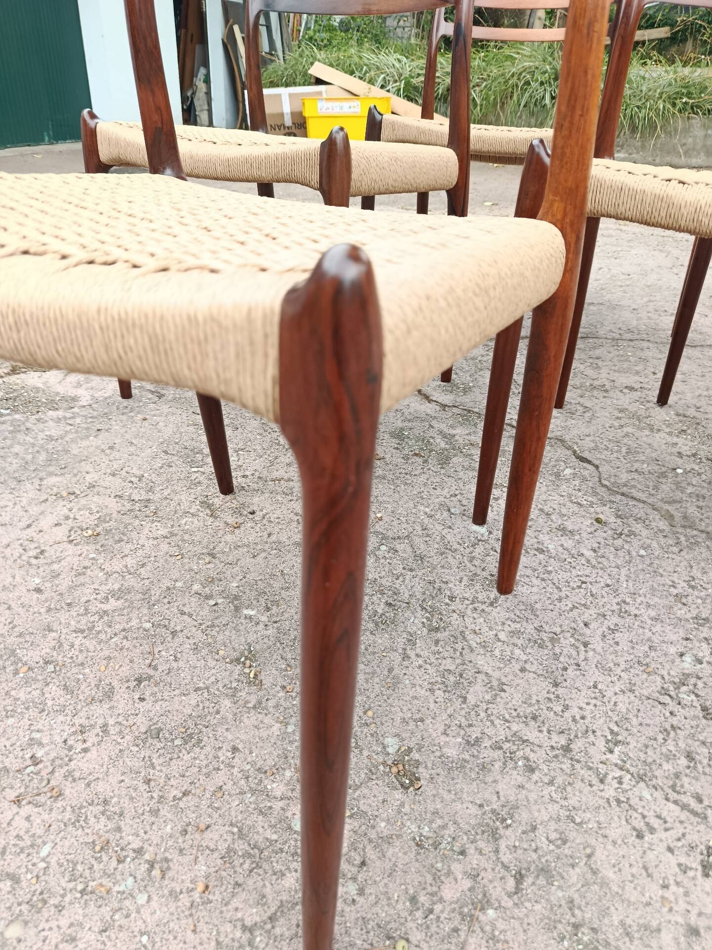 6 rosewood chairs no. 78 Niels Otto Moller