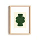 Duo de peintures sur papier - pow et mood - vert foncé - signées eawy