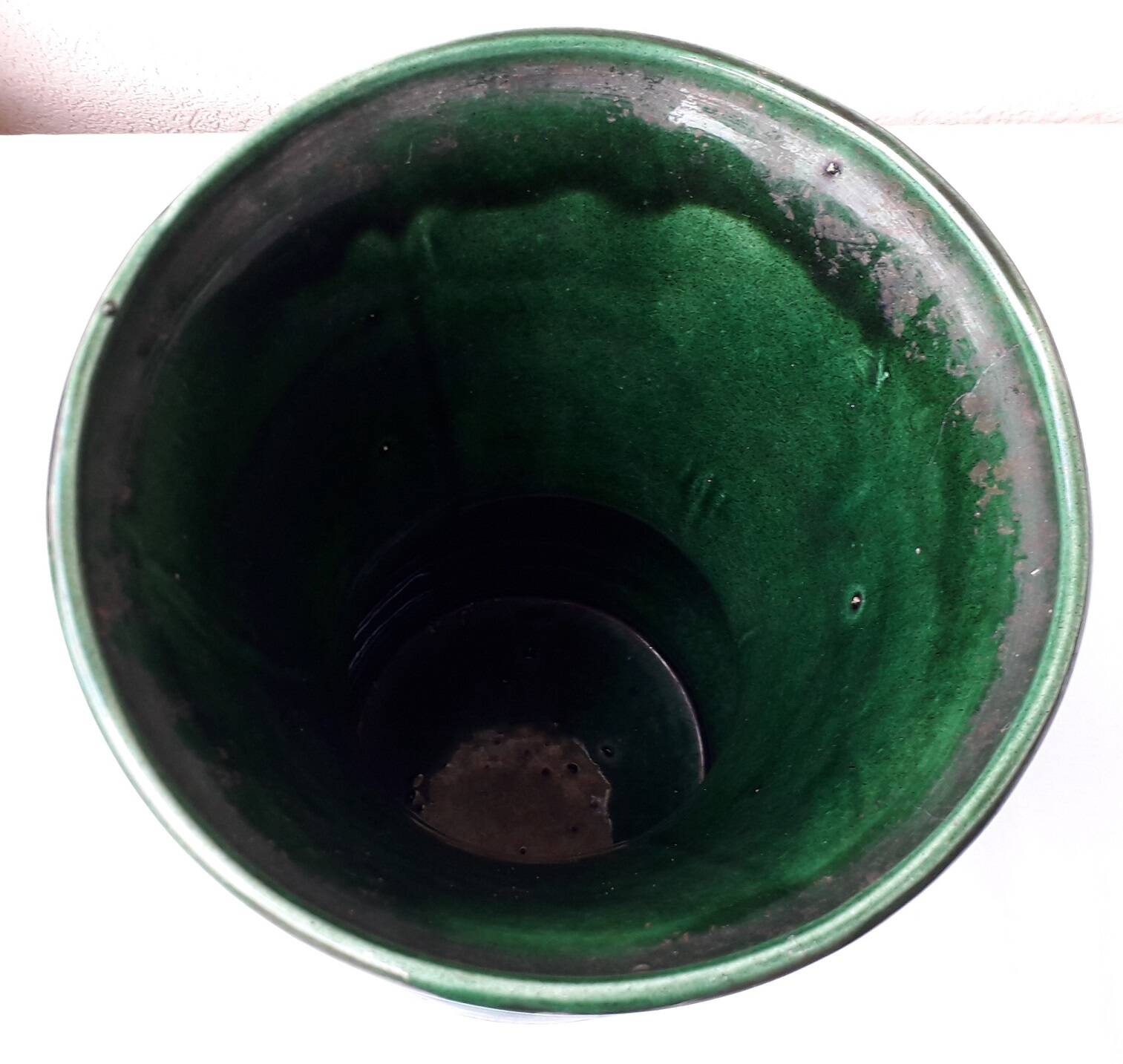 Green ceramic vase Longchamp