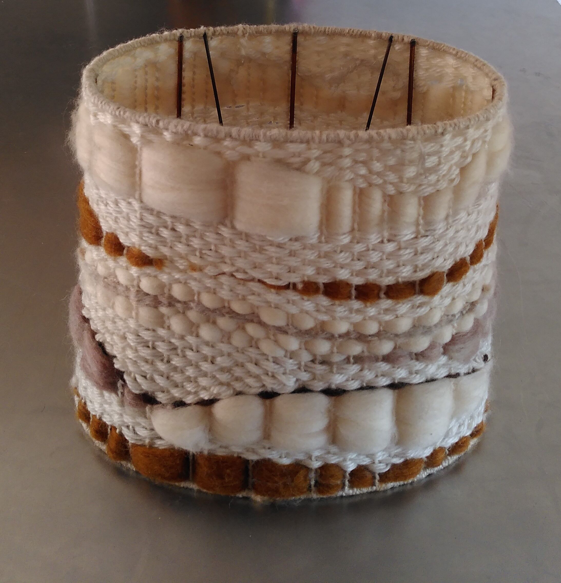 Vintage wool lampshade