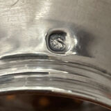 Crystal sugar sprinkler in solid silver
