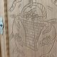 Solid oak storage cabinet