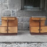Pair of art deco bedsides