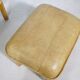 Mid-Century Camel Leather Armchairs with Ottomans, Set of 2, 1970s