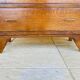 Vintage walnut chest of drawers, splayed legs, circa 1950s.