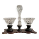 Antique cut crystal salt cellar