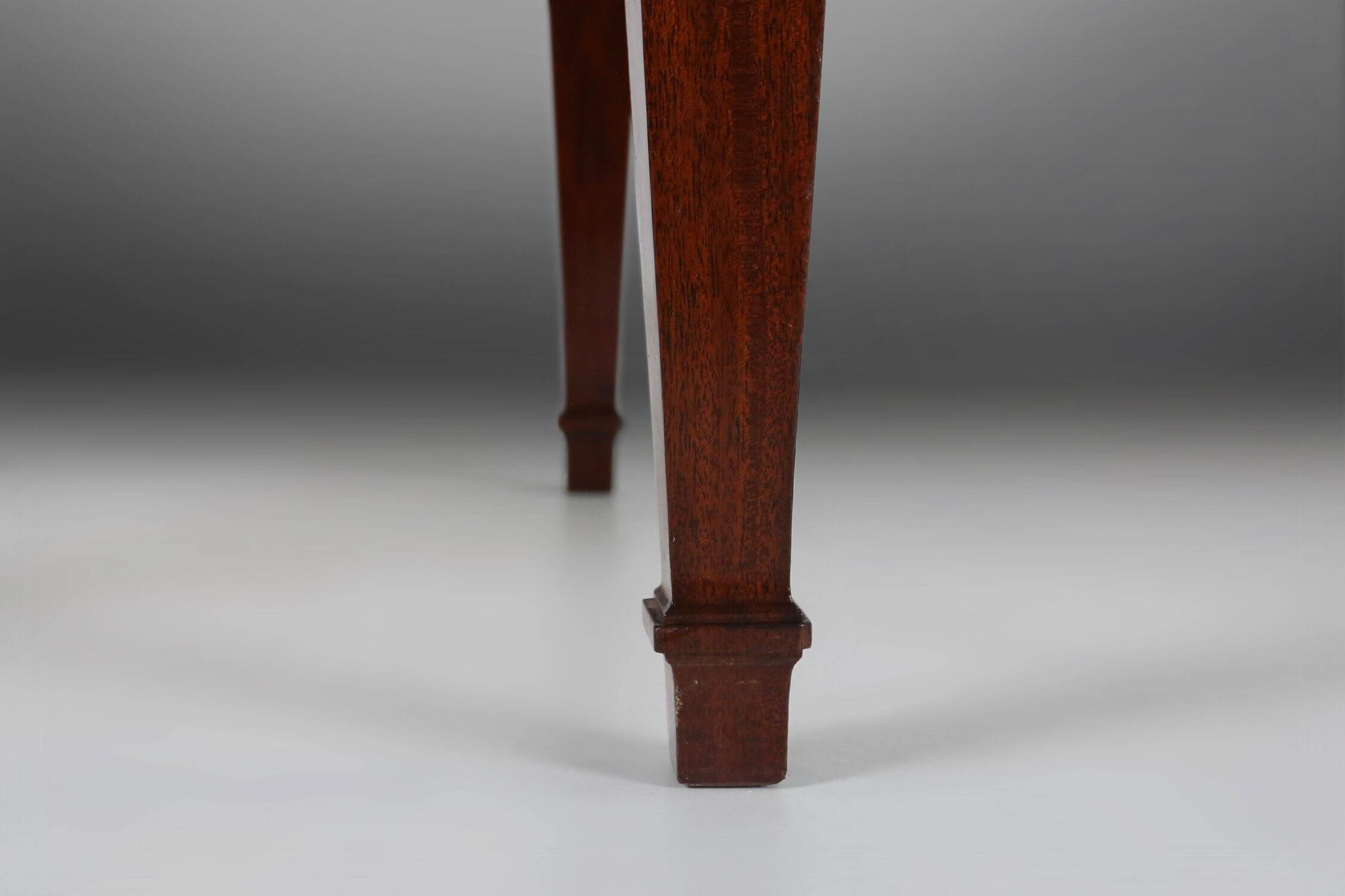 Empire‑Style Armchairs in Wood and Red Velvet, Belgium ca. 195