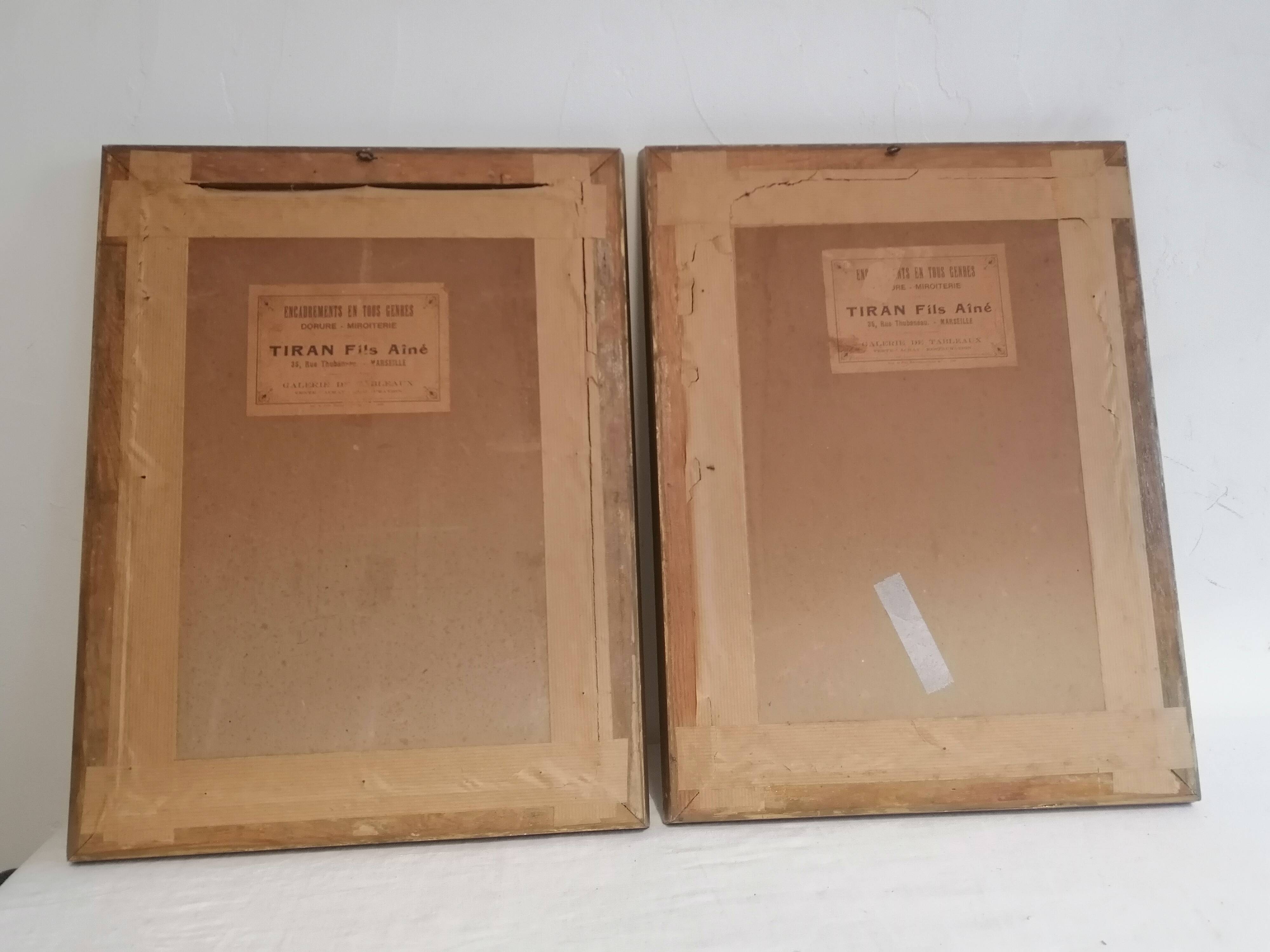 Pair of old watercolors. Venice. Signed, dated 1912.