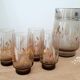 Vintage smoked glass decanter