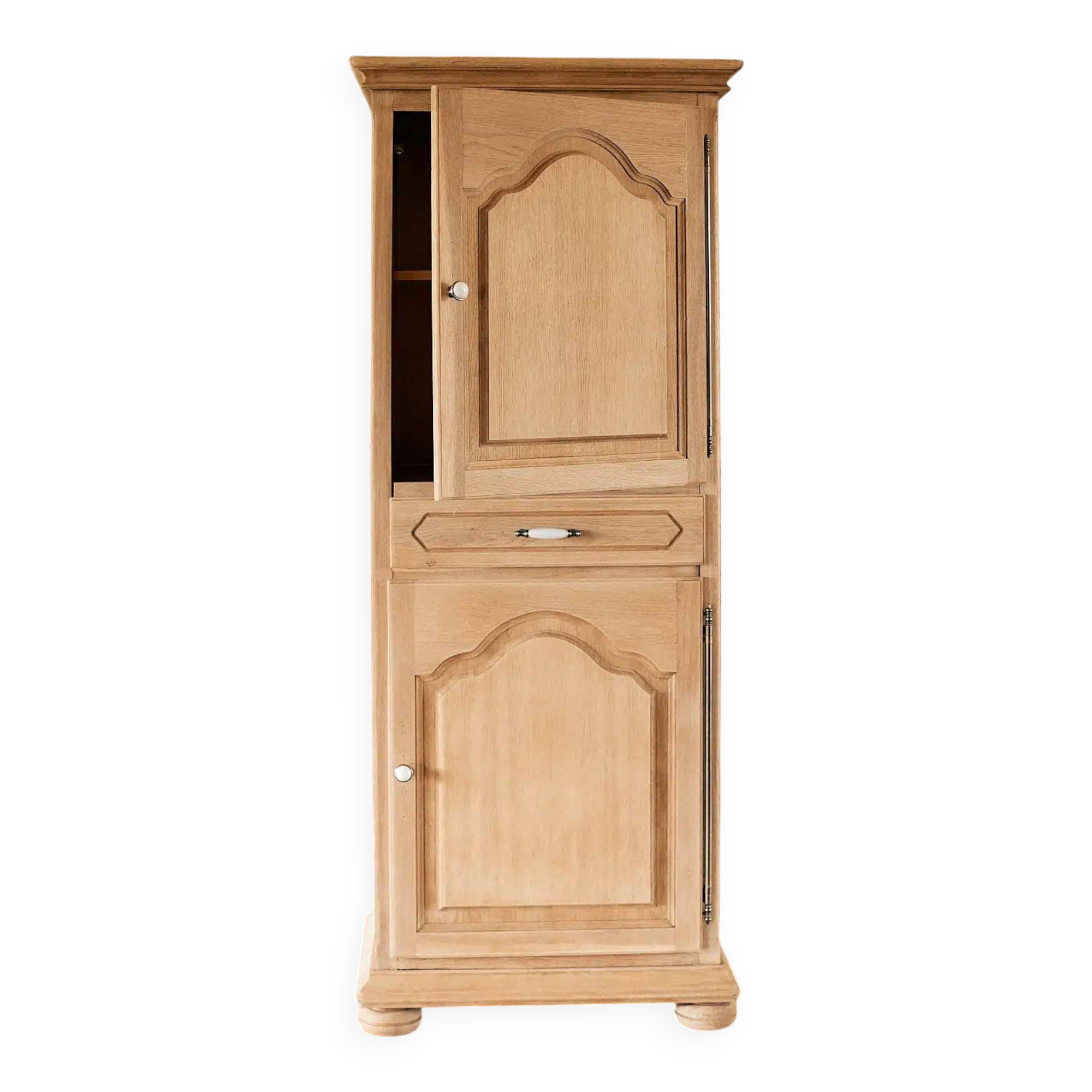 Vintage oak standing wardrobe "Giroflée"