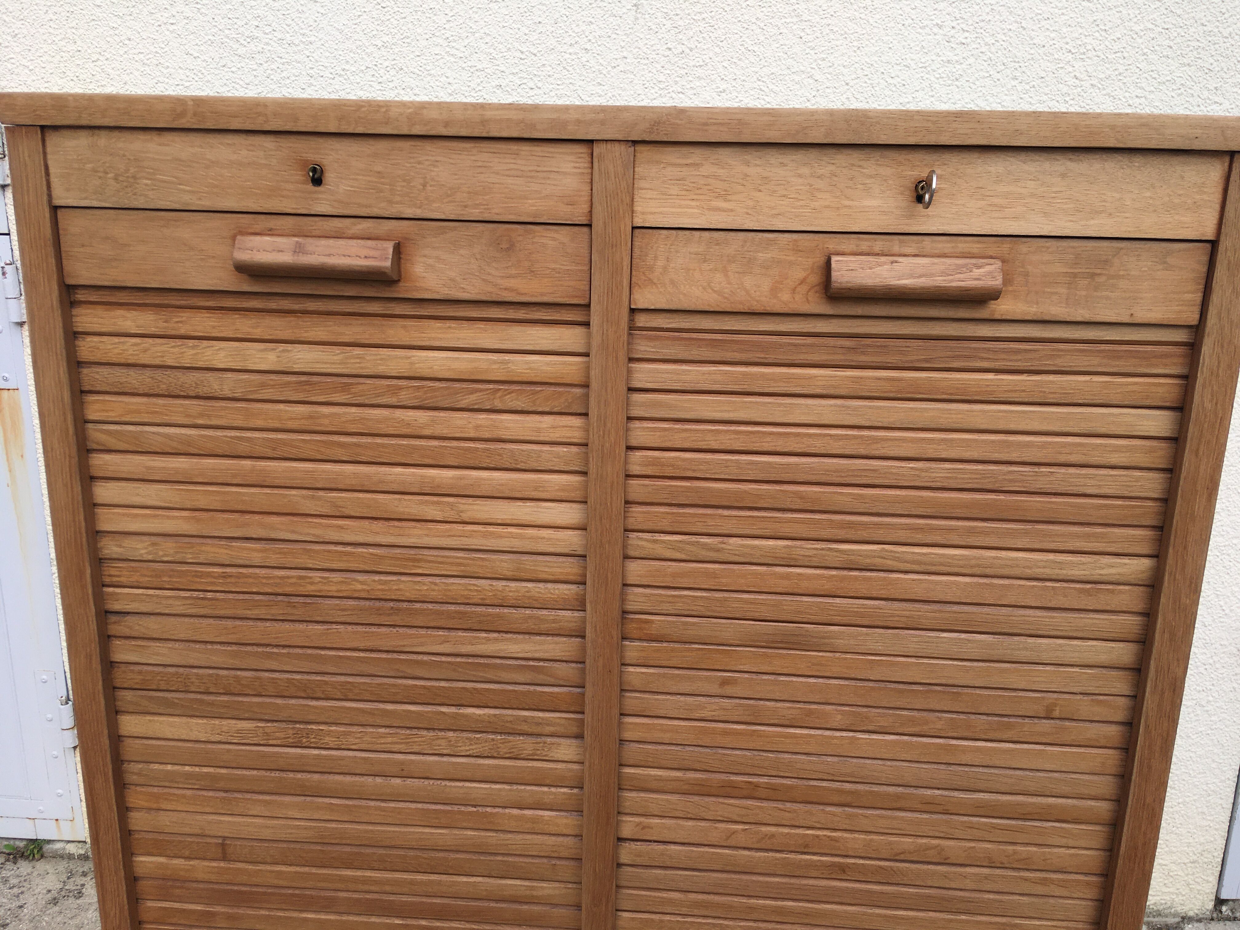 Gold oak double curtain binder