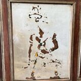 Small Indonesian screen in carved wood H:104 L:106