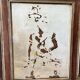 Small Indonesian screen in carved wood H:104 L:106