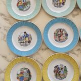 Nursery rhyme dessert plates