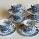 Six cups of coffee fine porcelain English JOHNSON BROS