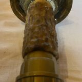 Pieds de lampe bougeoirs bronze  doré  ancien