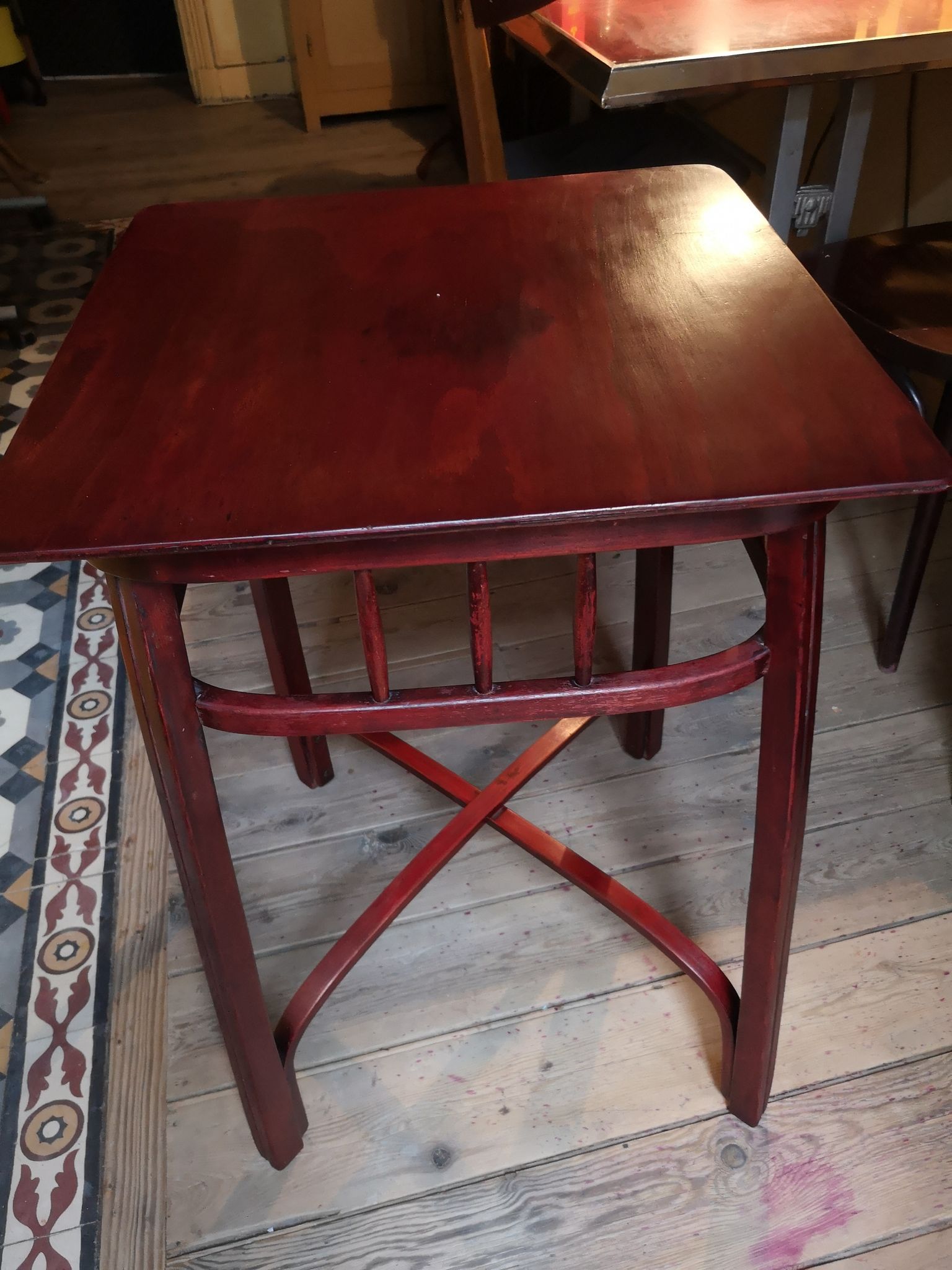 Austrian Art Nouveau side table by Jacob and Joseph Khon design by Gustav Siegel