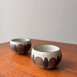 Set of ceramic bowls by Gabriel Fourmaintraux from the 1950s.