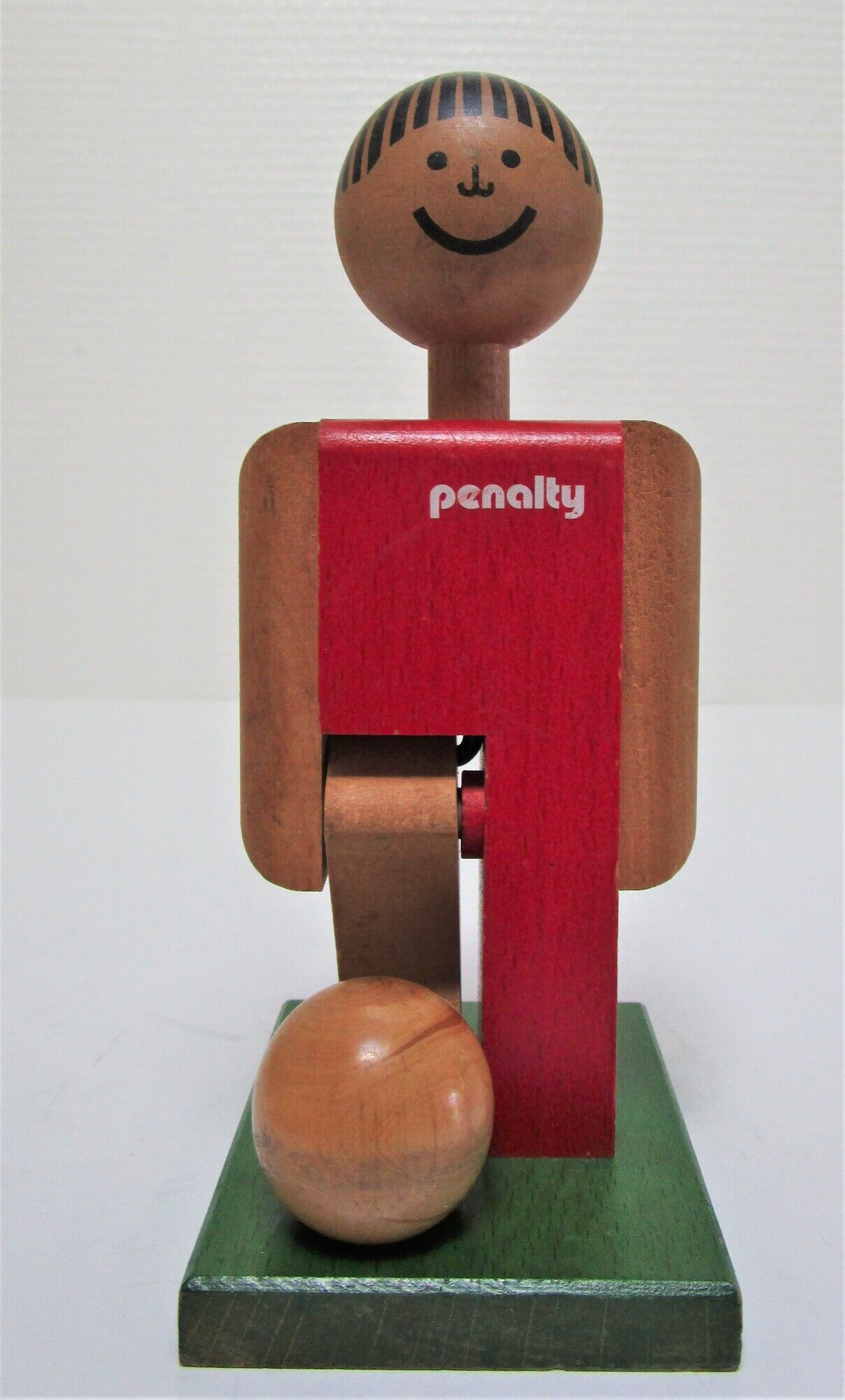 wooden toy footballer design P. Schweizer for Naef Switzerland