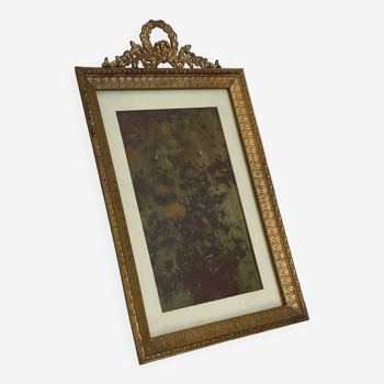 Small Napoleon III photo frame in gilded brass