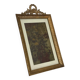 Small Napoleon III photo frame in gilded brass