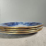 Set of 4 Bryonia model dessert plates from Sarreguemines U&C, between 1880 and 1900