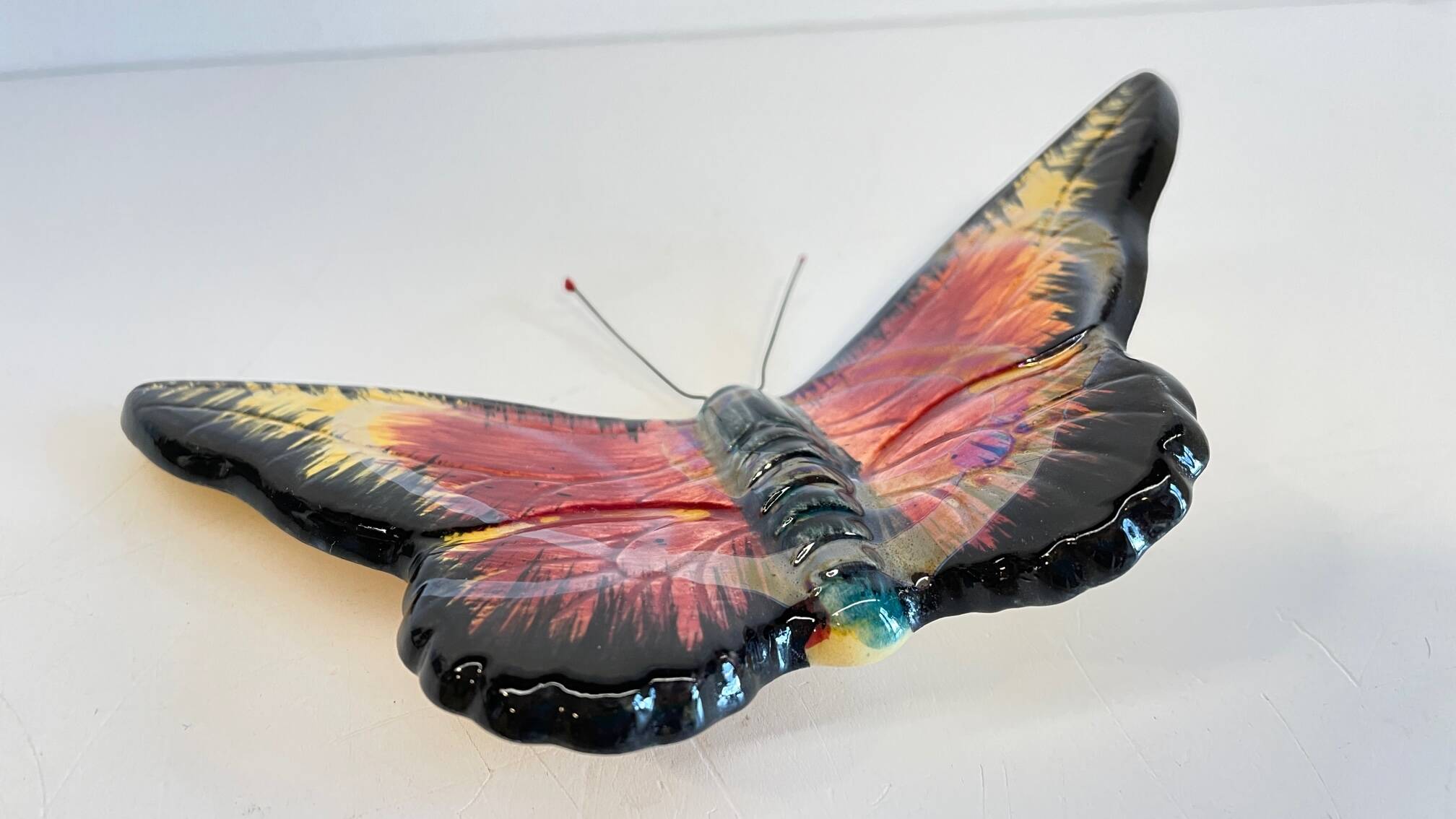 Vintage ceramic wall butterflies