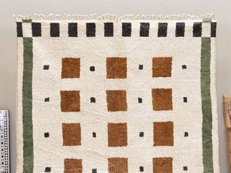 Moroccan wool rug 250cm x 150cm