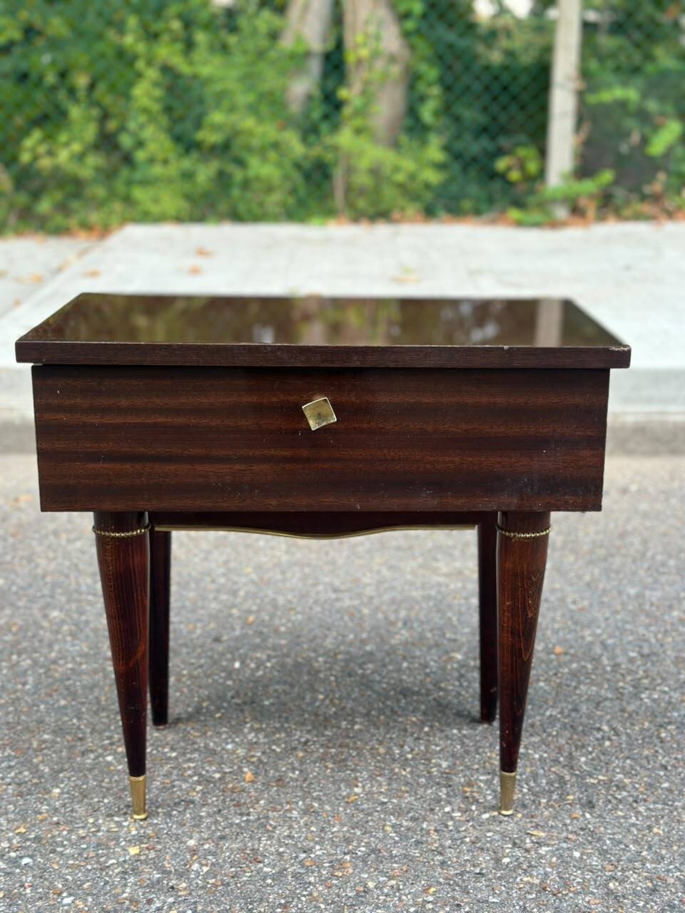 Mid-Century Modern bedside table Italian style Gio Ponti Paolo Buffa 1950