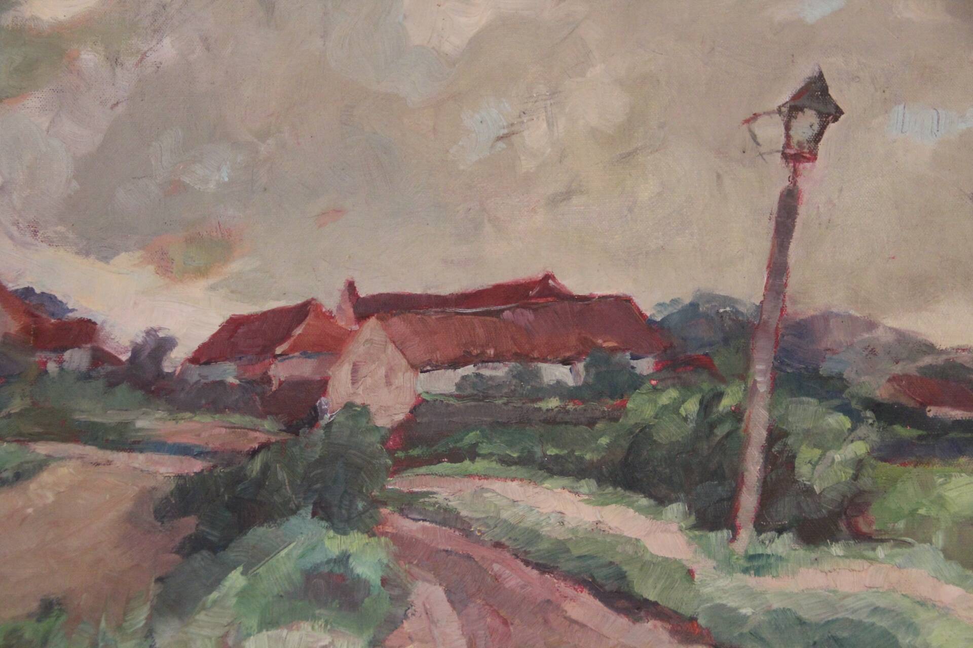 Oil on canvas, Path in the Countryside