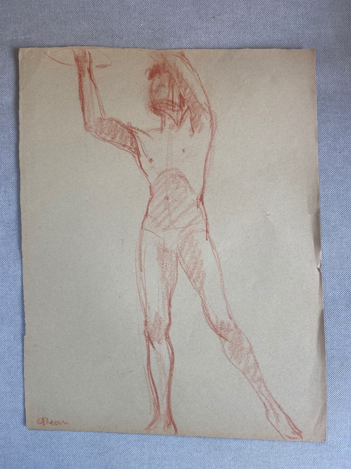 Dessin de nu masculin