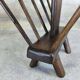 Vintage magazine rack in solid wood.