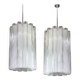 cylindrical suspensions with crystal glass by Doria, Germany, 1960s.