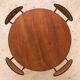 Mid Century Modern Dining Set, Round Table with 4 Fredrik Kayser Chairs