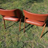 Pair of shell armchairs n°634 by Michel Ducaroy for Roset SNA